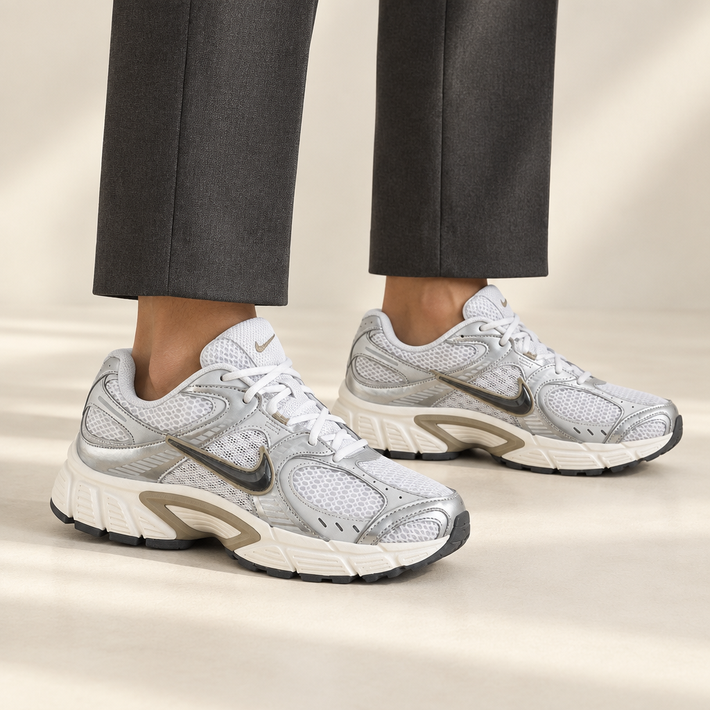 Visuel généré des Nike V5 VNR portées avec pantalon habillé