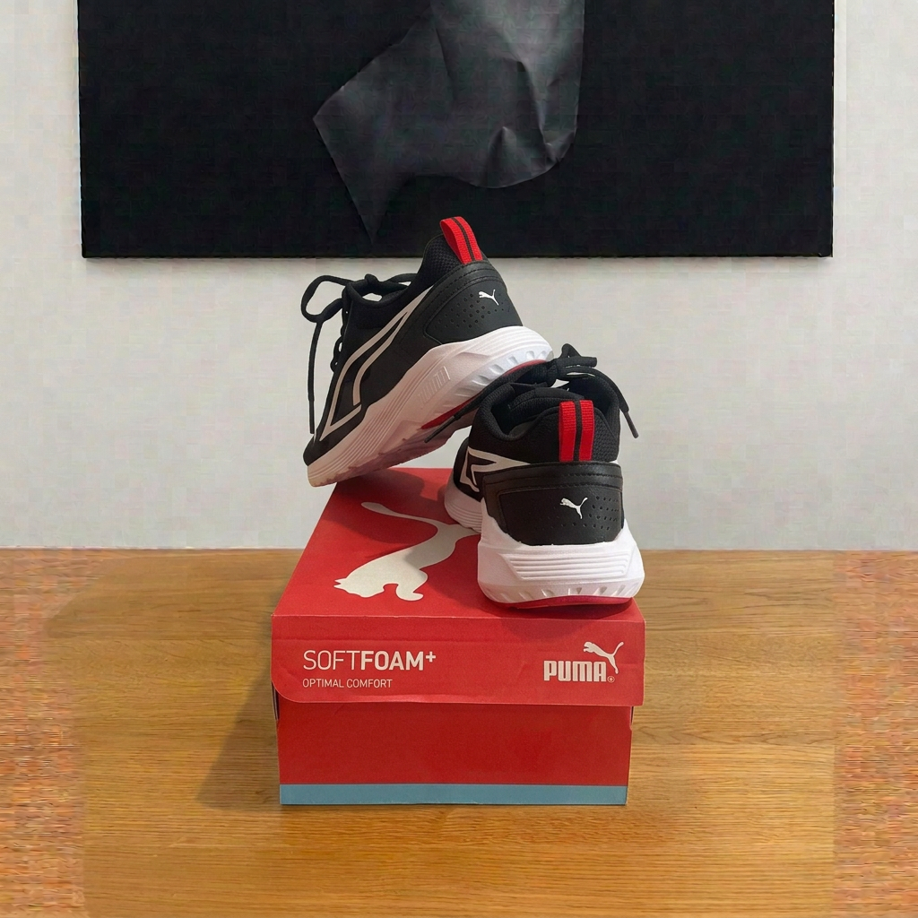 Puma All-Day Active vue arrière boîte centrée sans étiquette, image retouchée