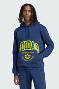 Sweat à capuche Adidas VRCT bleu marine porté par un mannequin en studio, visuel généré