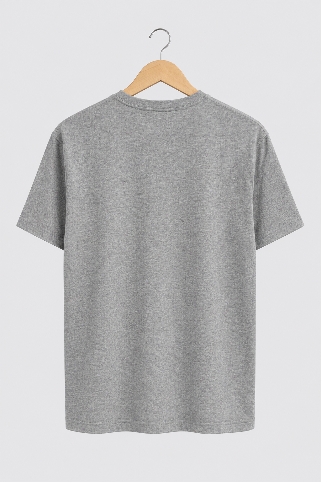 T-shirt Calvin Klein gris chiné de dos sur fond clair