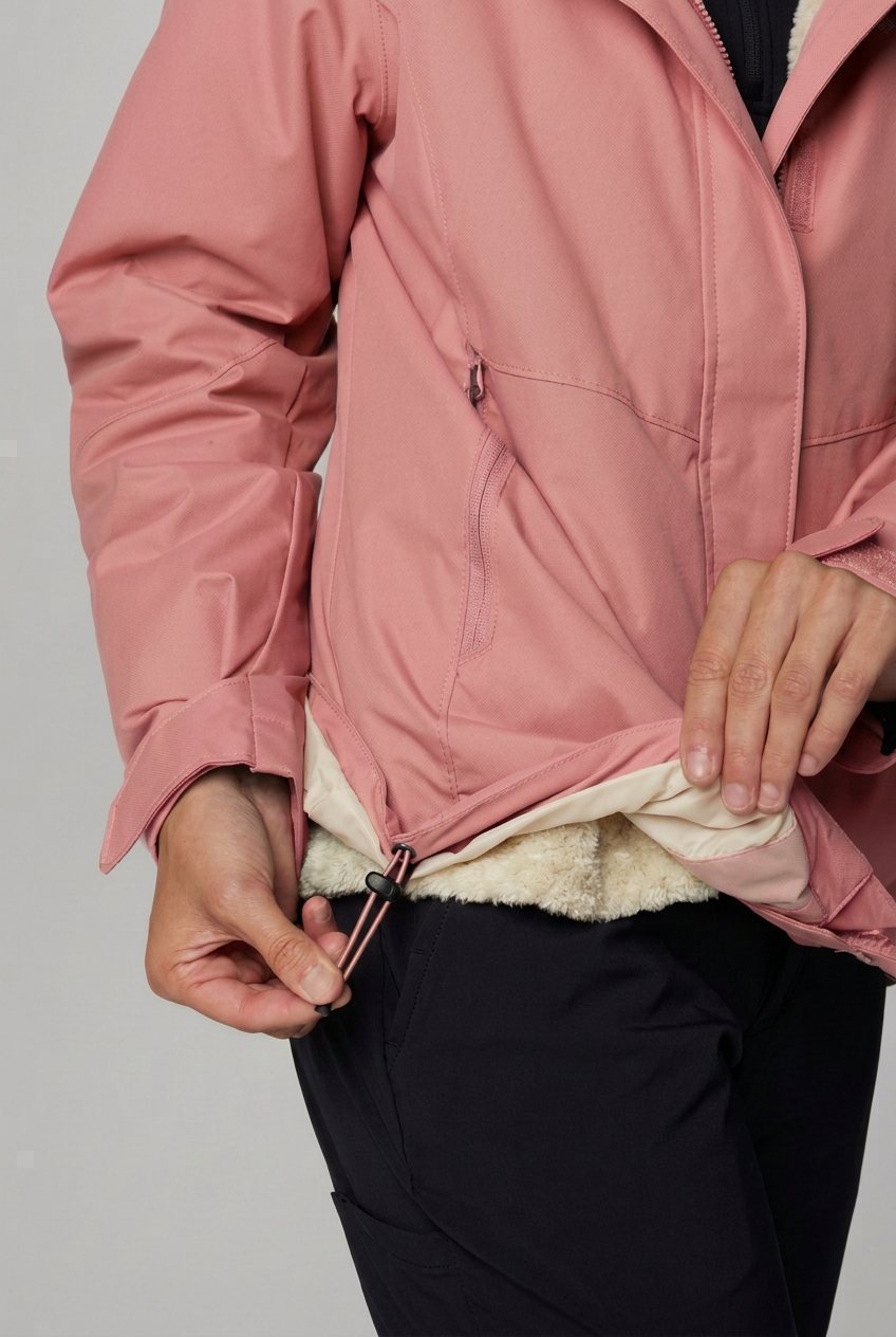 Cordon du bas Columbia rose agave, visuel recoloré