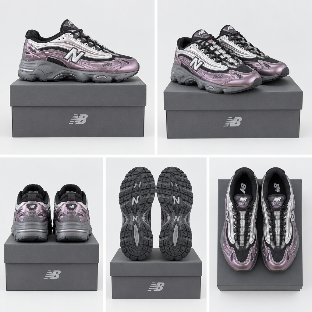 New Balance M1000 EGY : grille de cinq vues
