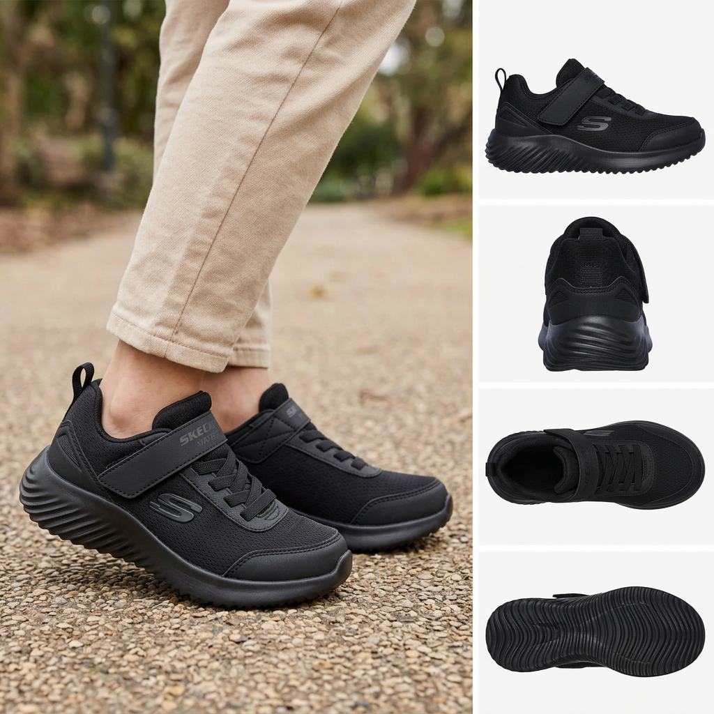Skechers 403739L montage de cinq angles, illustration générée