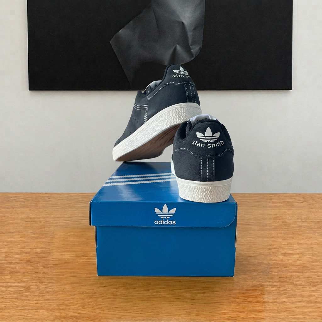 Adidas Stan Smith CS J, photo 2 recentrée sans étiquettes ni trou sur la boîte