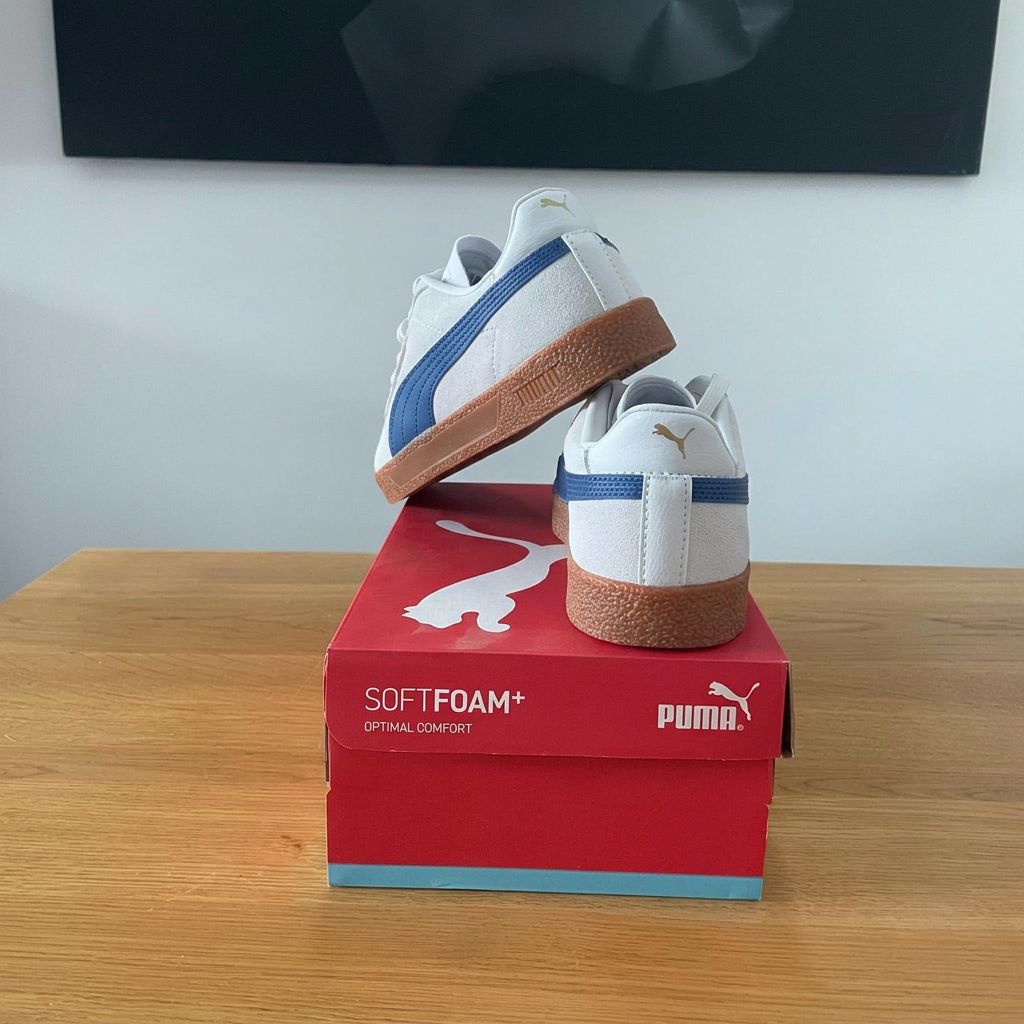 Puma Club vue arrière boîte retouchée sans étiquette ni trou
