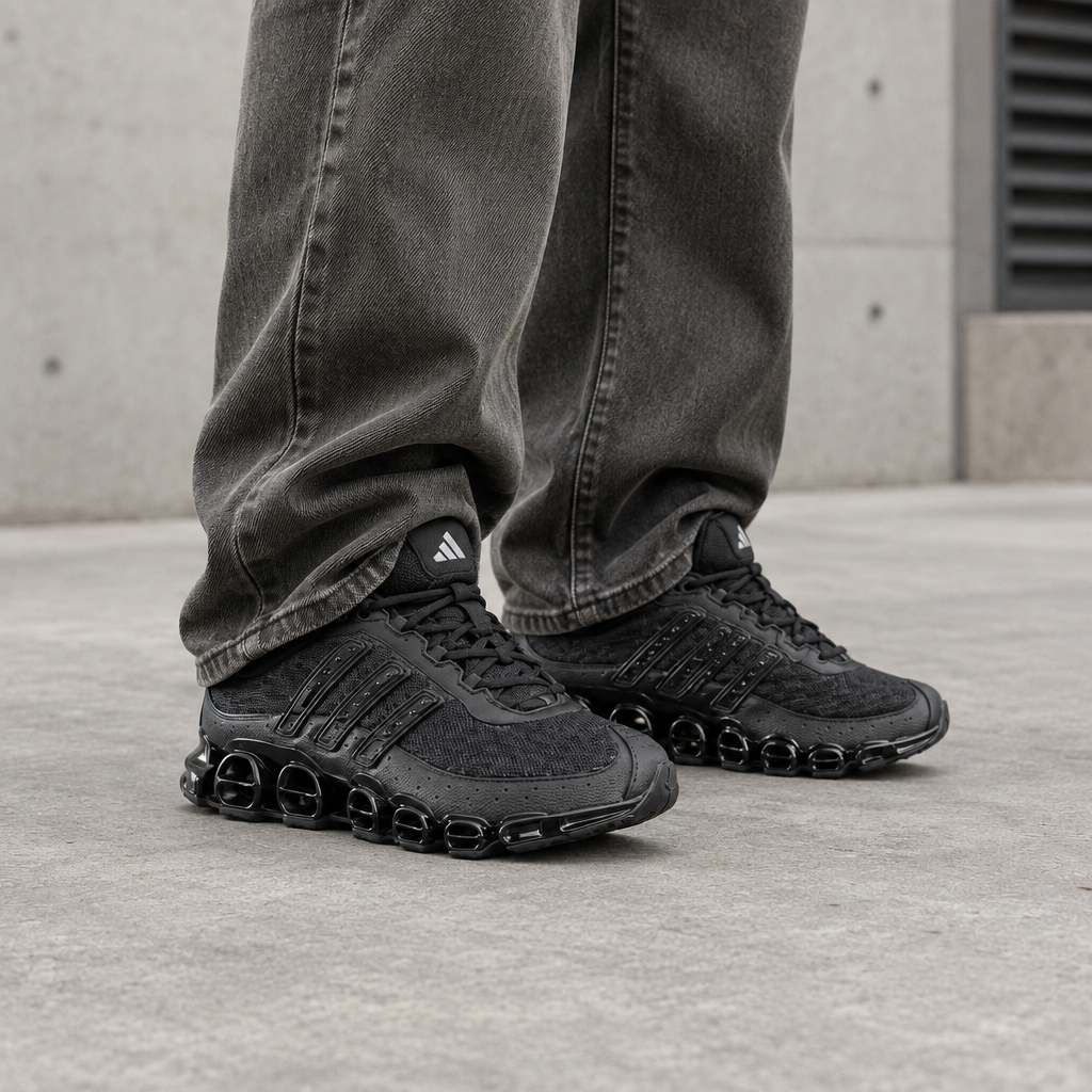 Adidas Megaride : mise en situation bas de jambes