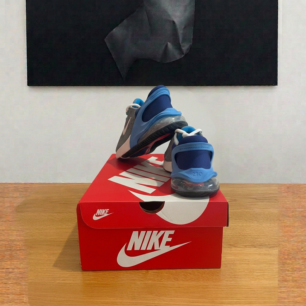 Nike Air Max 270 GO vue arrière boîte centrée, photo retouchée