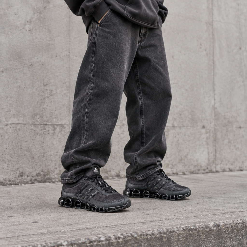 Adidas Megaride : photo portée, cible homme 15-30 ans