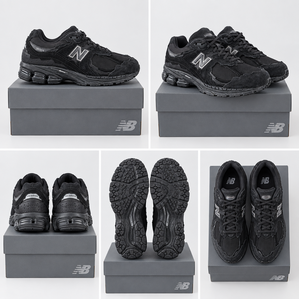 New Balance U2002 : grille de cinq vues